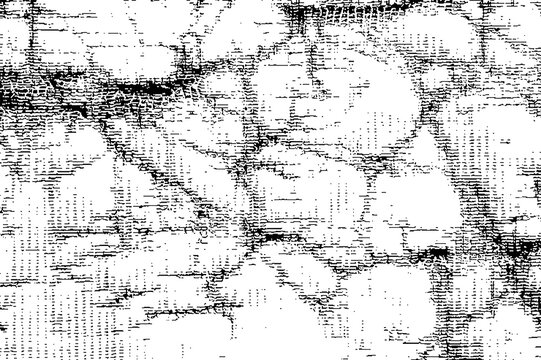 Abstract black and white digital glitch effect, featuring dynamic horizontal lines and vertical streaks for creative overlays. Transparent Background, PNG