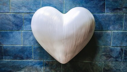 celebrate world toilet day with a heartfelt white heart design symbolizing hygiene and well being a visual reminder of global sanitation efforts and impactful change