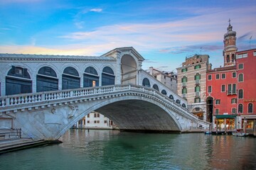 Venice cityscape with canals and historic architecture