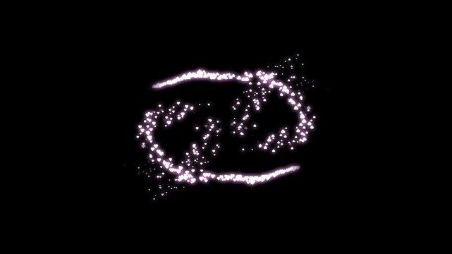 Falling heart emoji animation on a black screen background romantic love motion overlay seamless 4k loop for valentine&rsquo;s day greeting social media video wedding celebration and romantic visual design