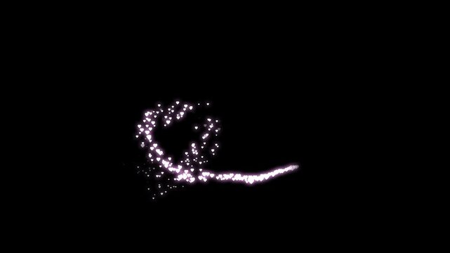Glitter heart explosion animation on a black screen with shiny glowing hearts bursting into particles seamless 4k loop valentine love celebration motion effect for greeting wedding and romantic video