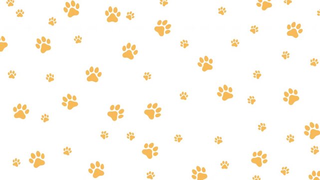 Perfect for animalrelated designs, pet product packaging, or social media posts celebrating furry friends. Whimsical and elegant paw print pattern.