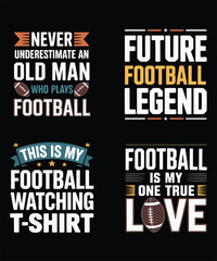 Obraz premium American Football T-Shirt Design Bundle