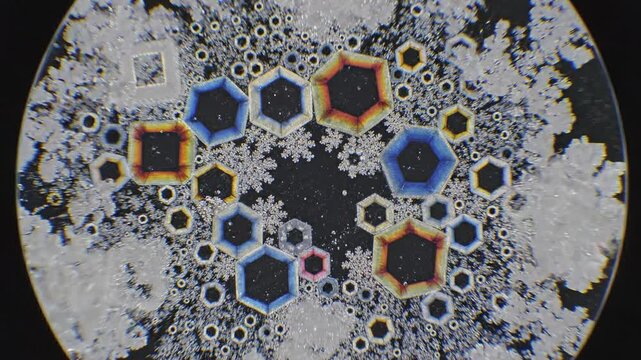 Ocean Acidification Research concept. Abstract view of dark fluid with interesting light patterns.