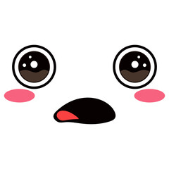 Cute Kawaii Face Illustration