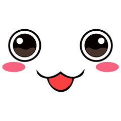 Happy Kawaii Emoticon Face