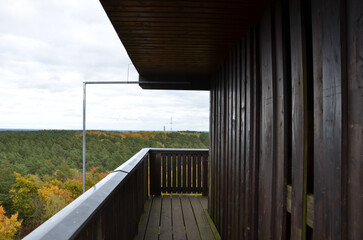 Aussicht vom Aussichtsturm Welaberg - Krausnicker Berge im Unterspreewald 