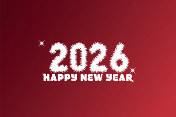 Happy New Year 2026, festive pattern with ice stalactite concept on color background for invitation card, Merry Christmas, Happy New Year 2026.