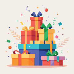 Fototapeta premium Colorful gift boxes