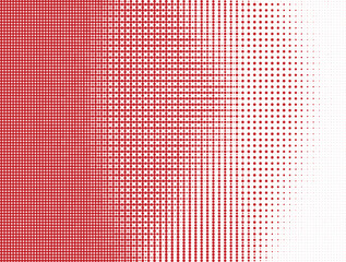Red Halftone Dot Pattern Fading to White