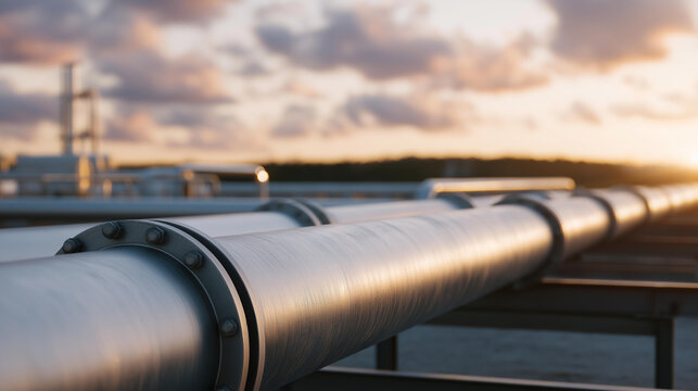 Oil and gas industries depend on extensive pipeline systems to deliver fuel securely from production sites to refineries and consumers. cinematic color correction, natural uneven lighting yet