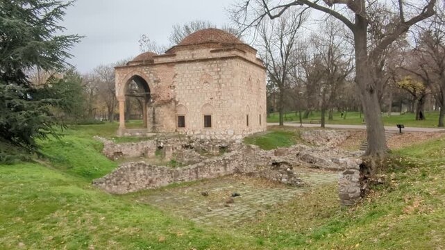 Bali Bey Mosque (Bali begova mosque) is unique monument of Muslim architecture, was built of ashlar. Ni&scaron;, Serbia.