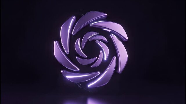 Purple Swirling Vortex Motion Graphics Element.