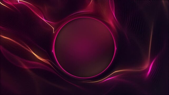 Futuristic technology background with a gently rippling digital fractal light wave and copy space for logo or text. Flowing cyber data concept. Stylish full HD and looping tech animation.