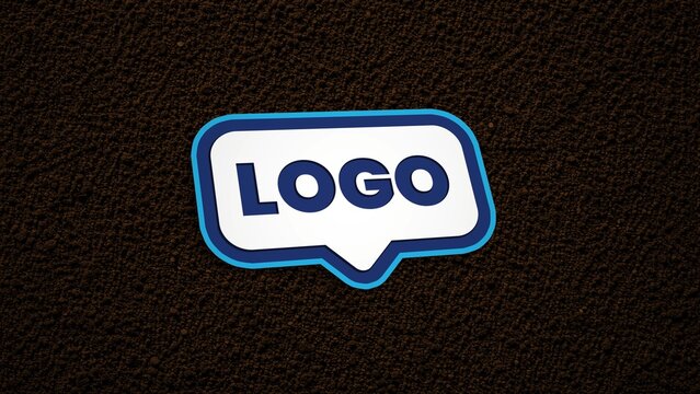 Cookie Delicious Crumble Cartoon Icon Logo Reveal