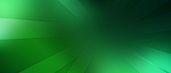 Obraz premium Modern abstract green horizontal banner background with geometric shapes