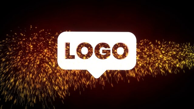 Sparks Electricity Particles Double Logo Reveal Movie