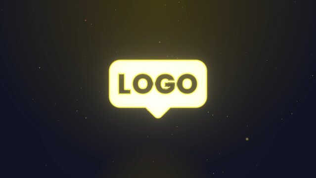 Glow Neon Bright Color Announcement Logo Reveal