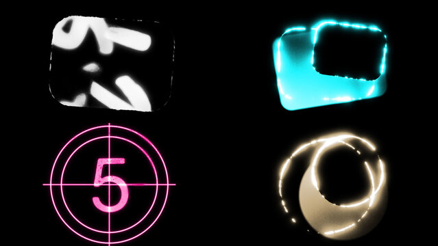 Vintage Projector Elements Film Burn Overlay