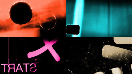 Vintage Projector Frames Film Burn Overlay