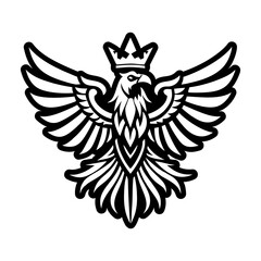 Obraz premium Hummingbird Glyph Style Logos