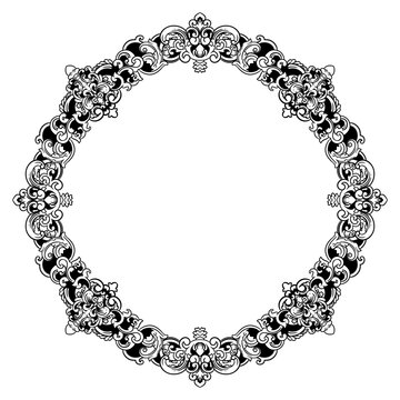 Luxury Ornamental Floral Frame with Elegant Design