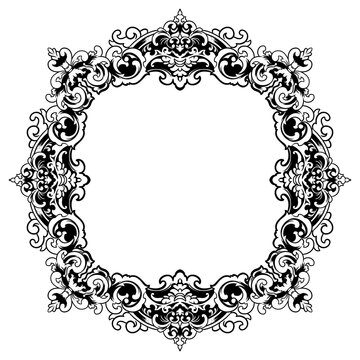 Luxury Ornamental Floral Frame with Elegant Design
