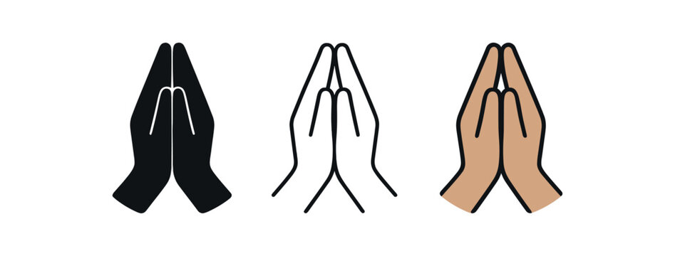 hands dua three raised hands silhouette neutral skin tones