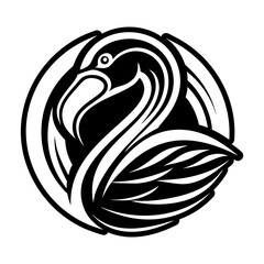 Glyph Style Hornbill Bird Icon