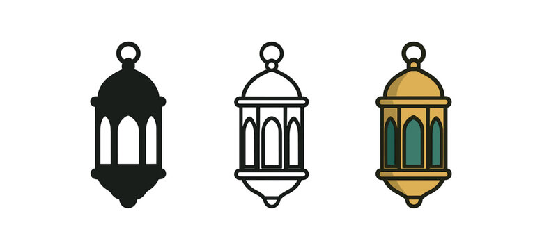 ramadan lantern three decorative ramadan lantern gold and teal