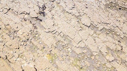 Drone view of Ragounite beach in Jard sur Mer, Vendee, France on a spring day © Pierre-Olivier