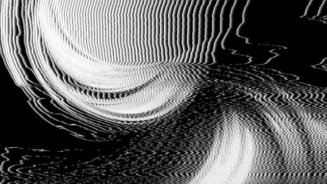 Glitch footage animation. Animated glitch packed with gritty industrial elements, data mosh artifacts, and cyberpunk aesthetics. Perfect for tech-driven visuals and dark atmospheres. Wavy glitch foota