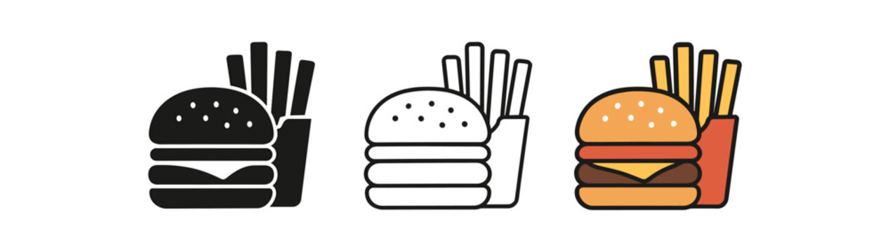 international food American and fries combo