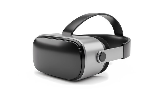 Modern Virtual Reality Headset VR Box Isolated on Background