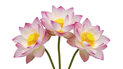Fototapeta premium Pink lotus flowers in full bloom