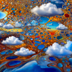 Paint Pour Style Art