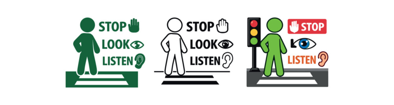 Stop Look Listen Images – Browse 1,485 Stock Photos, Vectors, and
