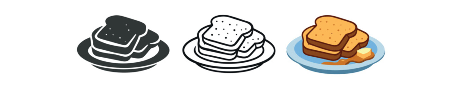 zero waste food stale bread sliced for french toast plate