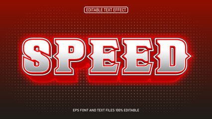 Speed style 3D editable text effect