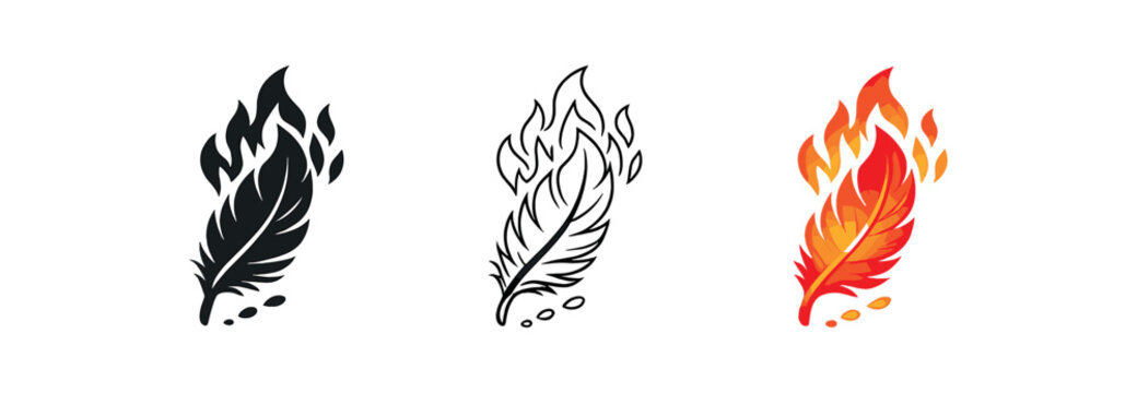 emotional resilience feather burning softly renewal from pain