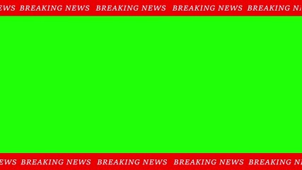 Breaking News Template for TV broadcast news show program. TV broadcast style animation for breaking news or live updates - Powered by Adobe