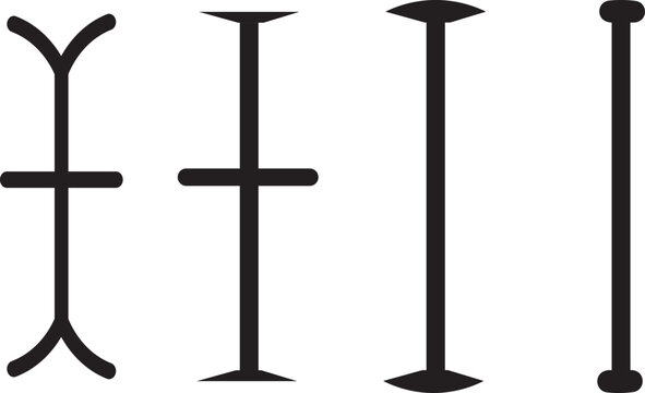 Professional text cursor icon set. Universal typing and editing symbols. Modern line art mouse pointers. Vector content management signs