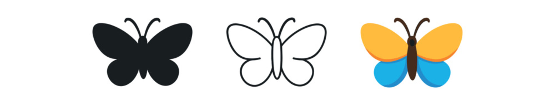 spring easter holidays butterfly simple flat spring icon