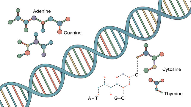 Understanding the fundamental building blocks of dna: nitrogenous bases and their double helix structure
