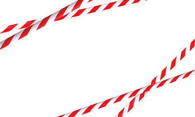 Caution tape isolated transparent background 3d