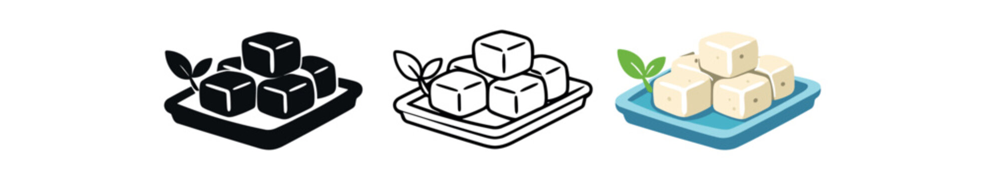 complementary feeding tofu cubes gently rounded corners on tray plant protein