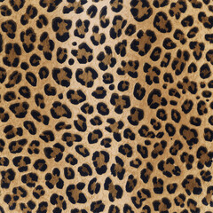 Naklejka premium Brown Leopard Print Fabric texture