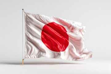 High-quality Japanese national flag made of premium silk displayed against a simple background