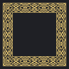 Circular decorative gold ornament.