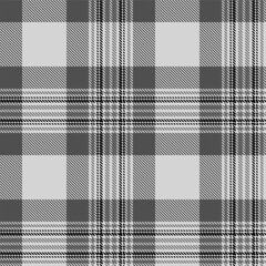 Black and white plaid seamless pattern.